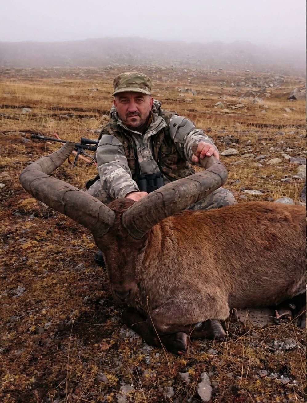 Eastern Caucasian Tur hunting expedition Dagestan Russia