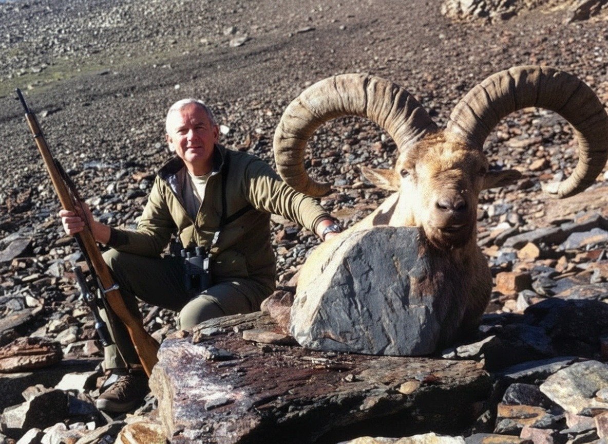 Caza Eastern Caucasian Tur — expedición Real Hunt Me en las montañas del Cáucaso, Rusia